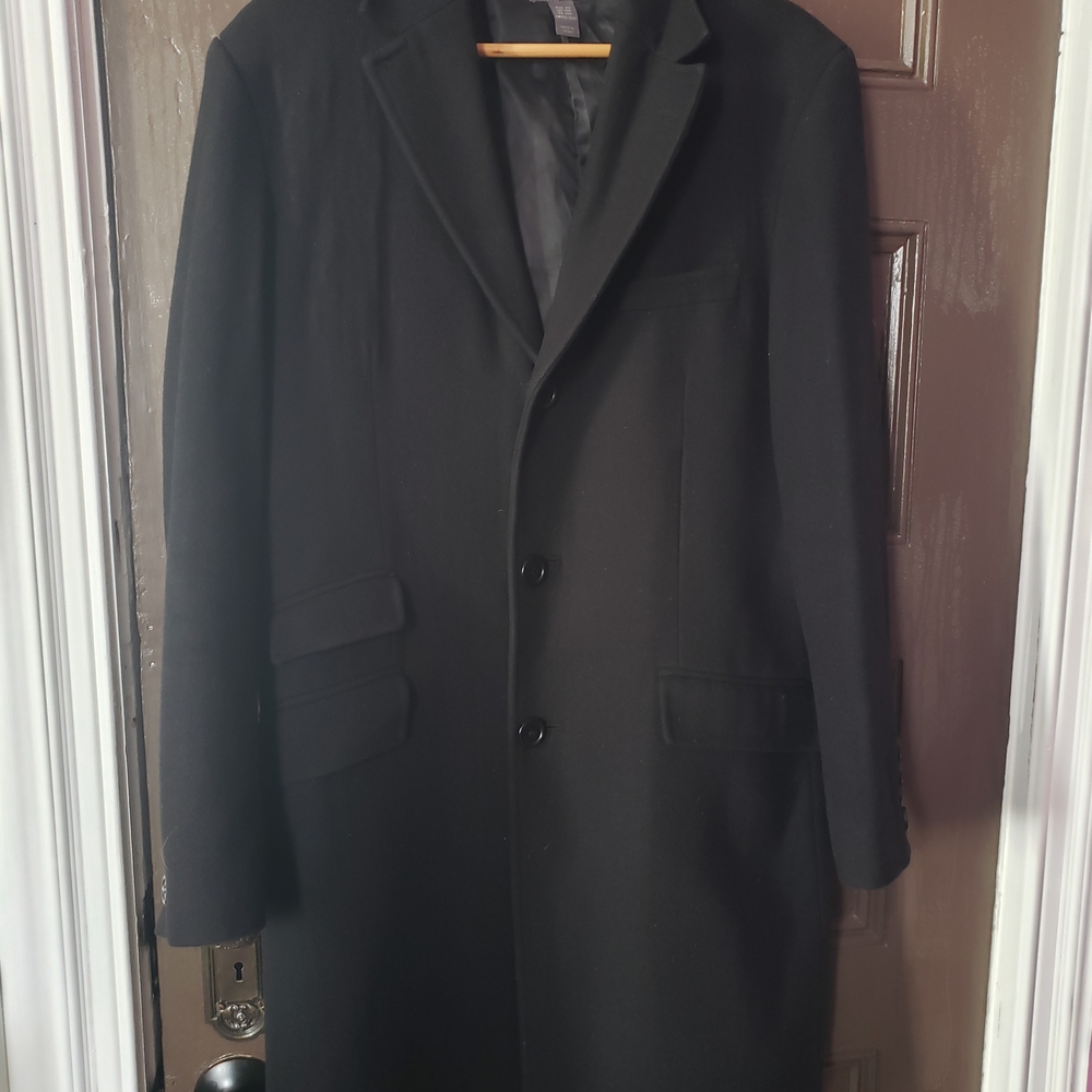 H&M Black Overcoat